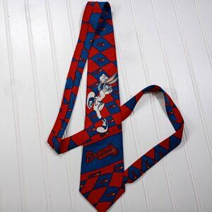 Vintage Bugs Bunny Atlanta Braves Tie Current Affairs 1994 Necktie Baseball